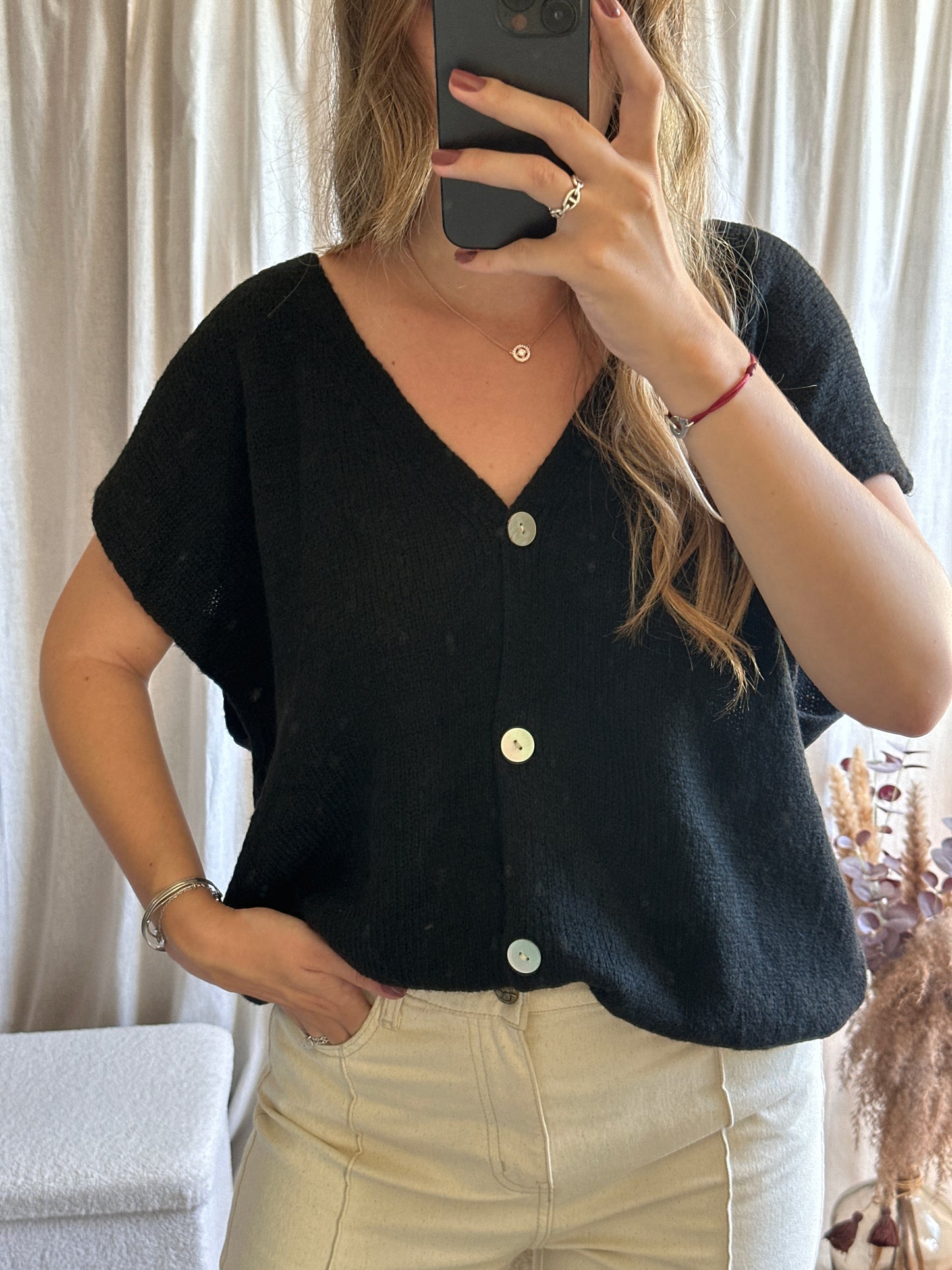 Gilet sans manches noir