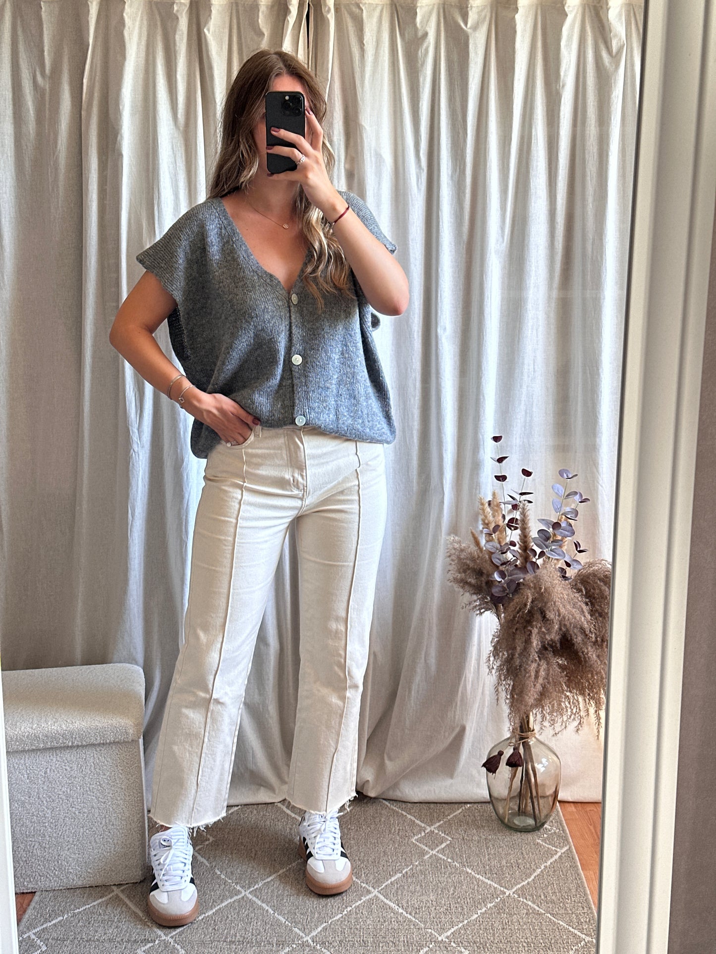 Gilet sans manches gris