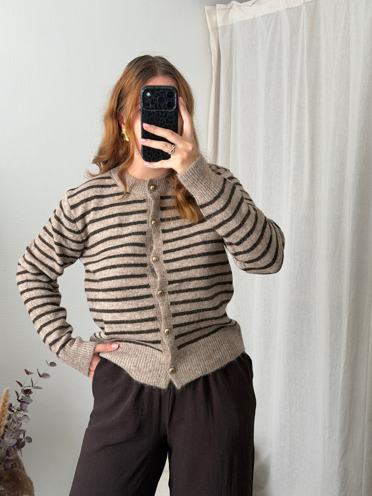 Cardigan à rayure
