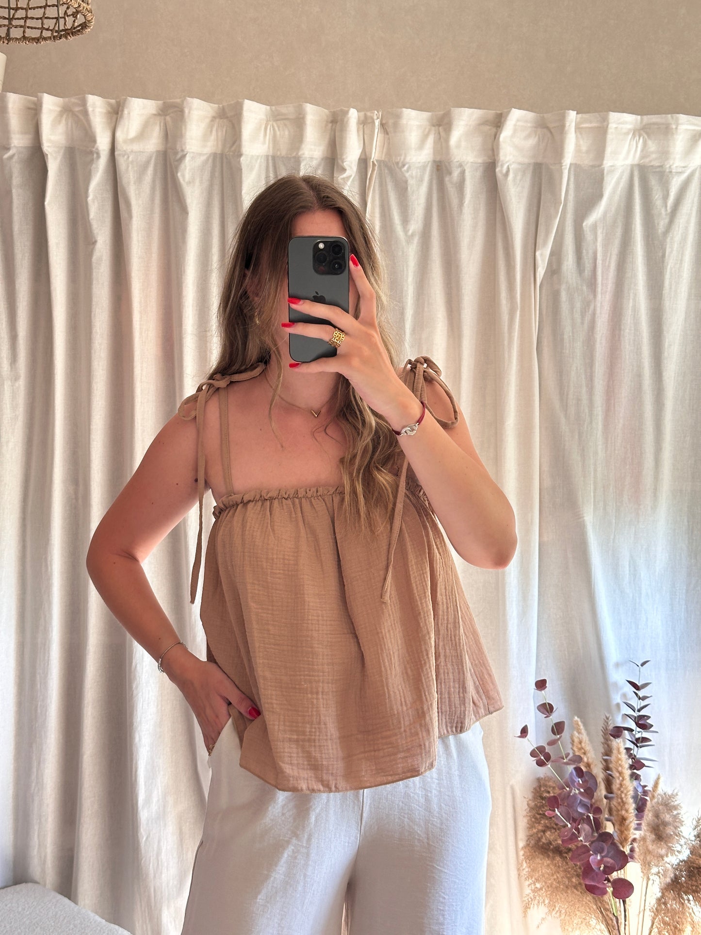Top camel 100% coton 🇮🇹