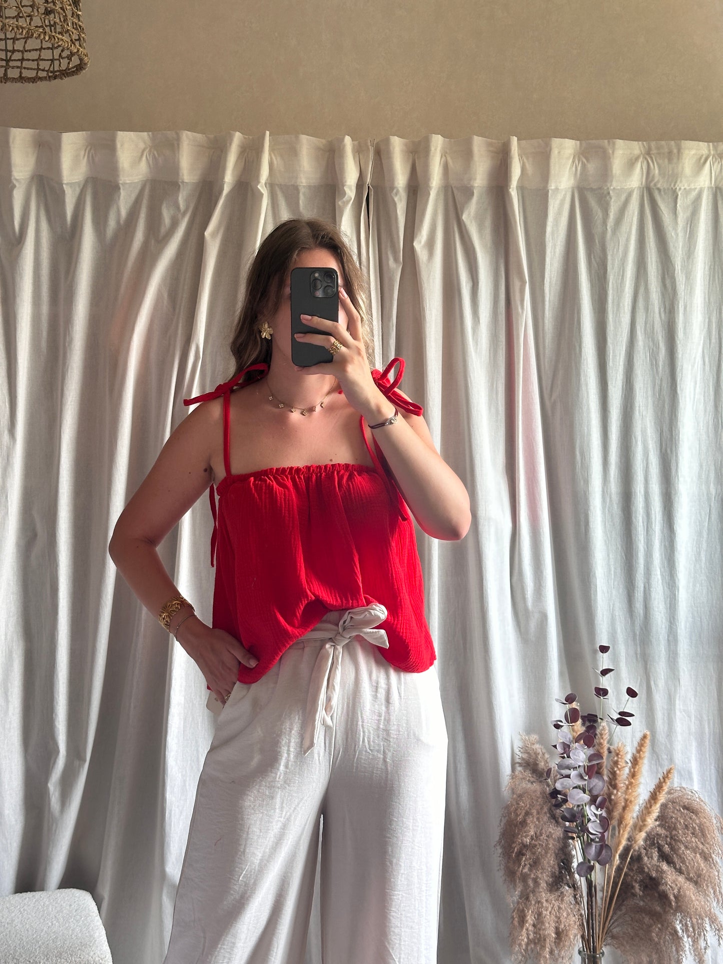 Top rouge 100% coton 🇮🇹