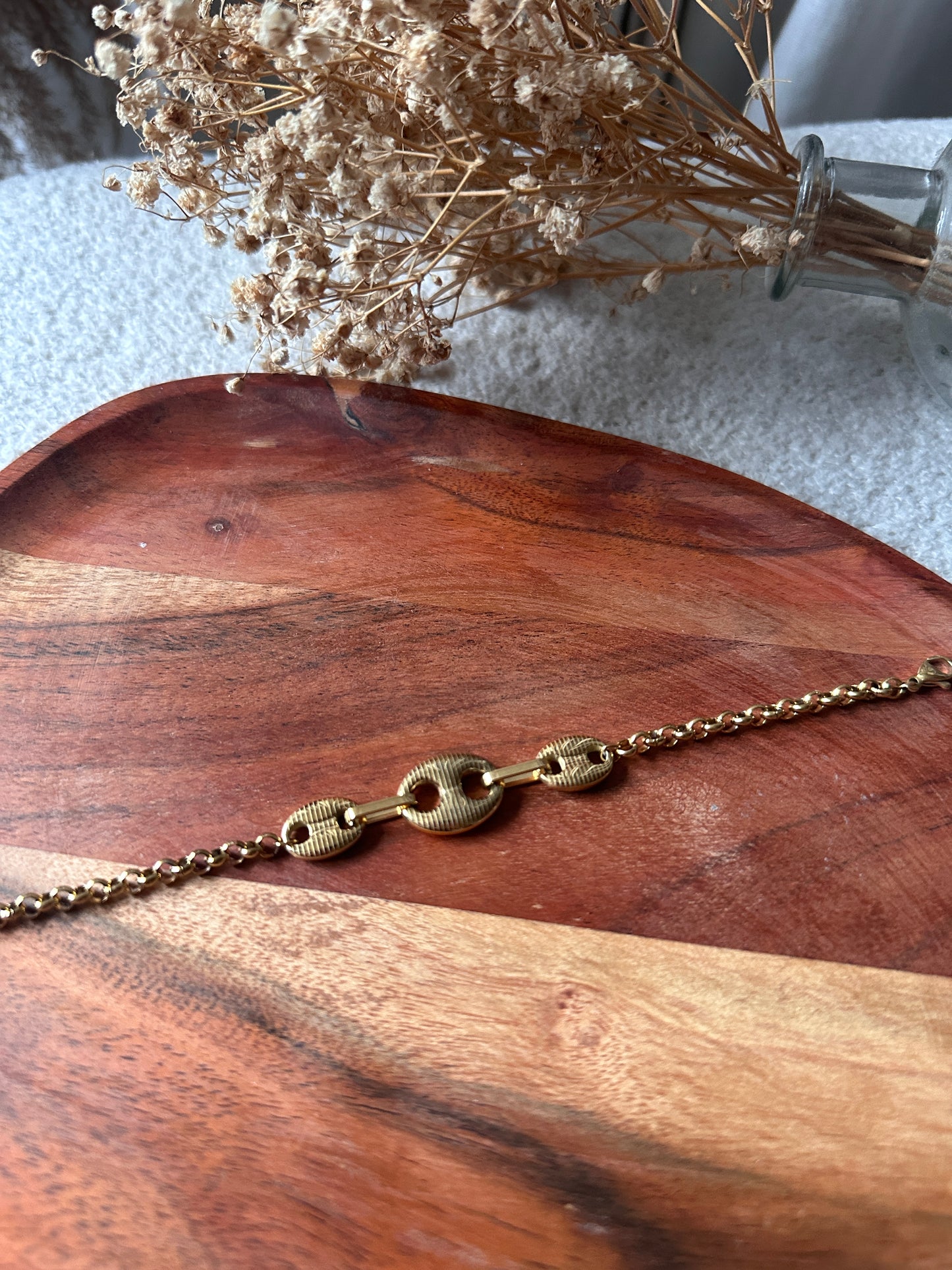 Bracelet maille doré