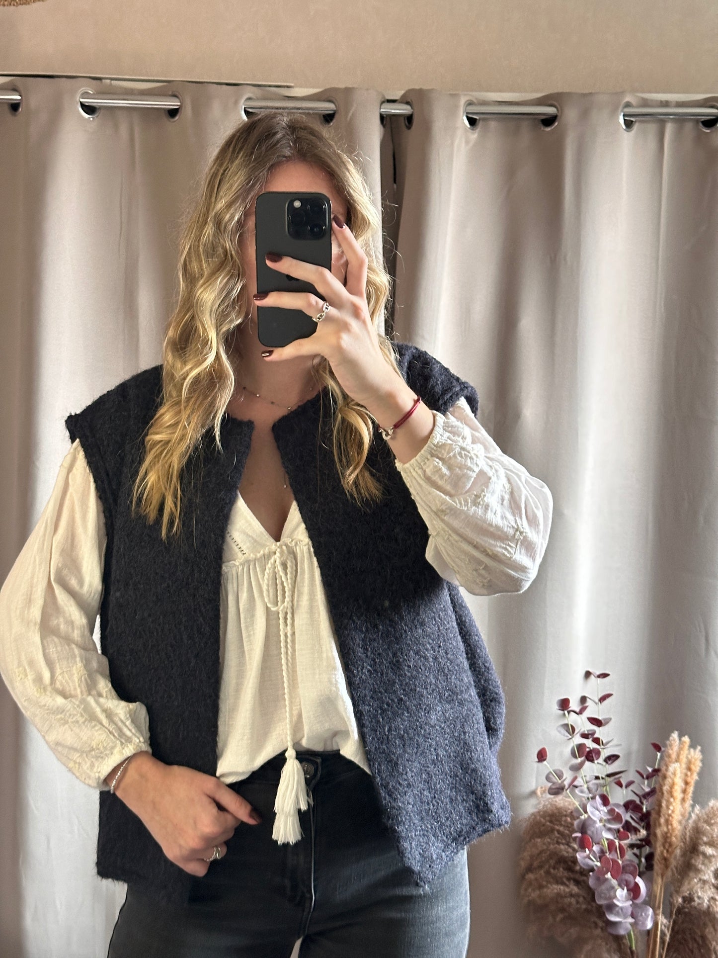 Veste sans manches bleu marine 🇫🇷