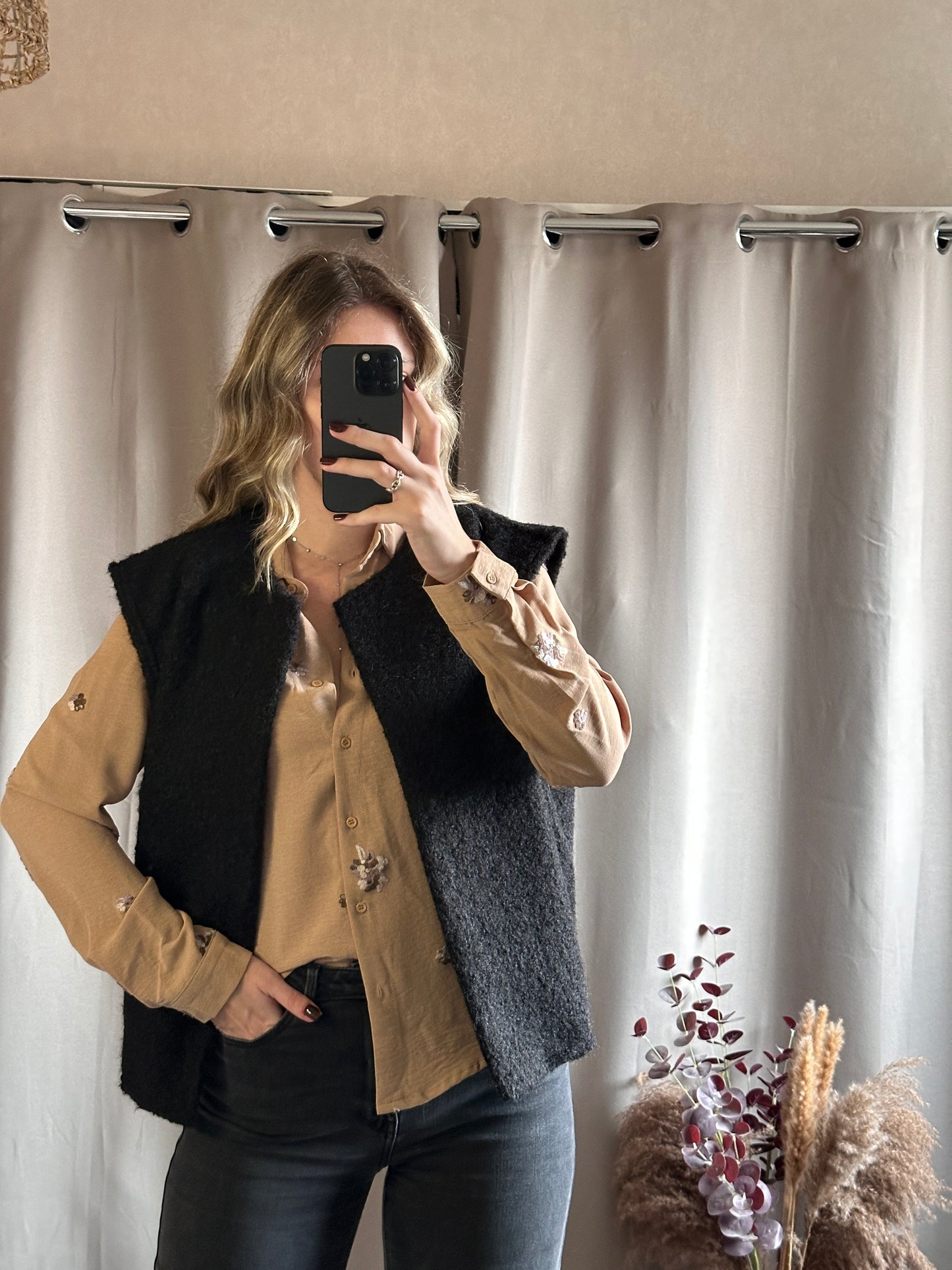 Chemise camel