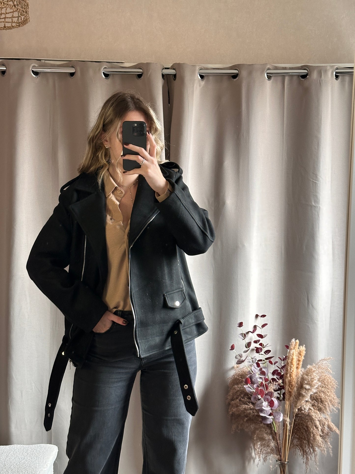 Veste bomber noir