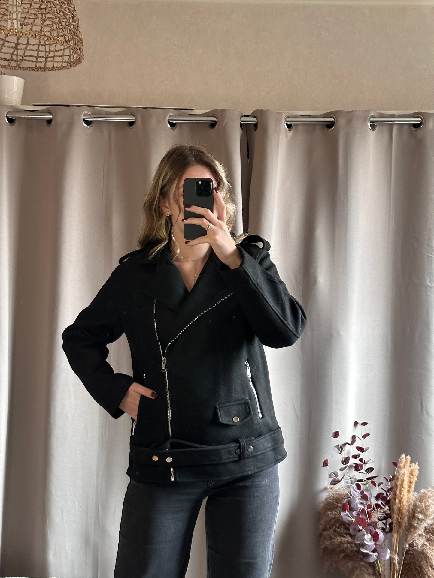 Veste bomber noir