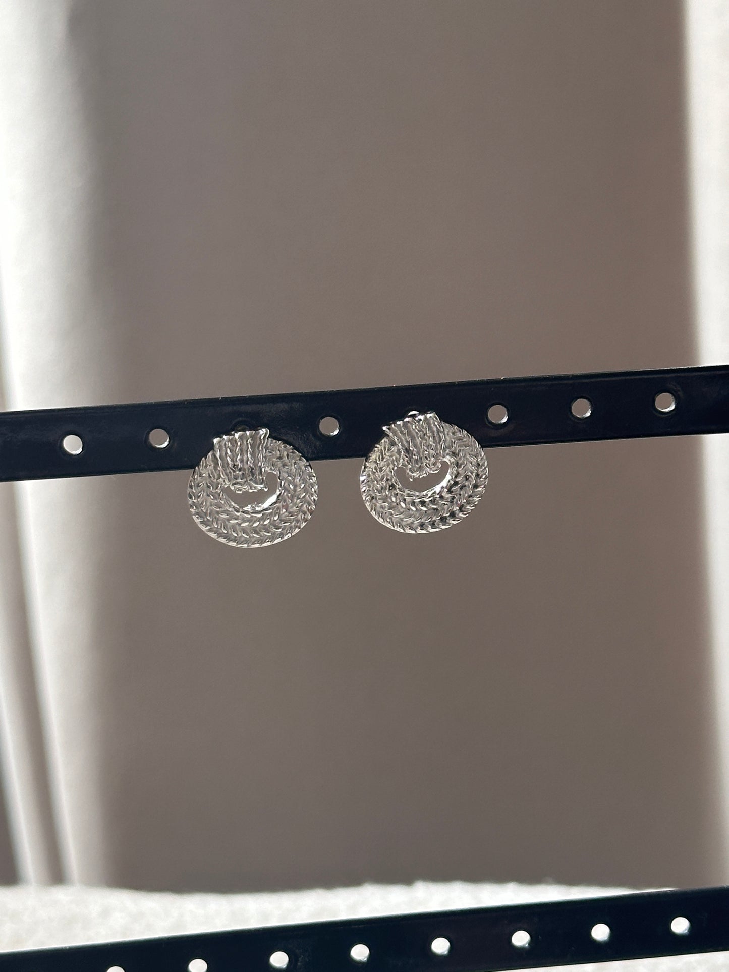 Boucles d'oreilles argentées