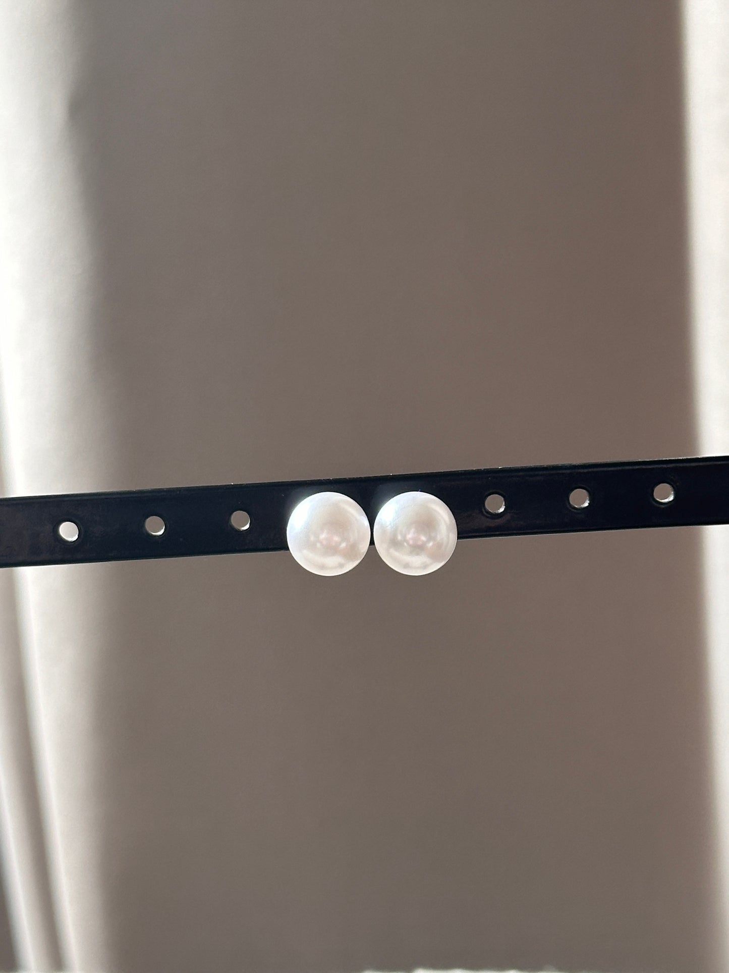 Boucles d'oreilles perles dorées