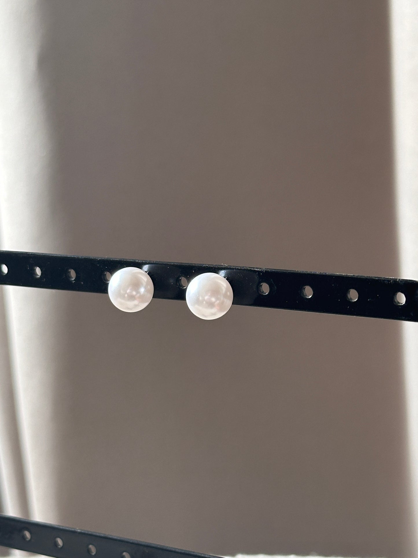 Boucles d'oreilles perles dorées