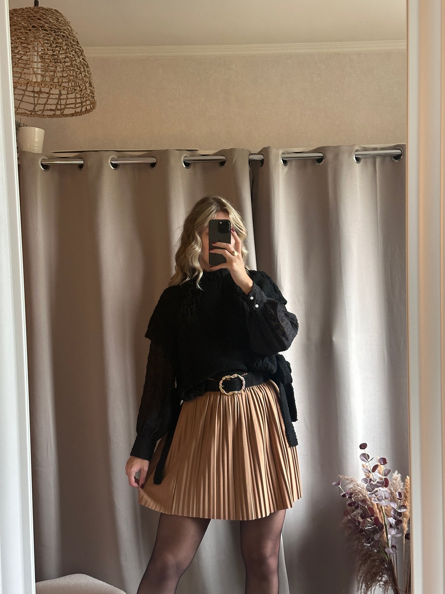 Jupe plissée camel 🇮🇹