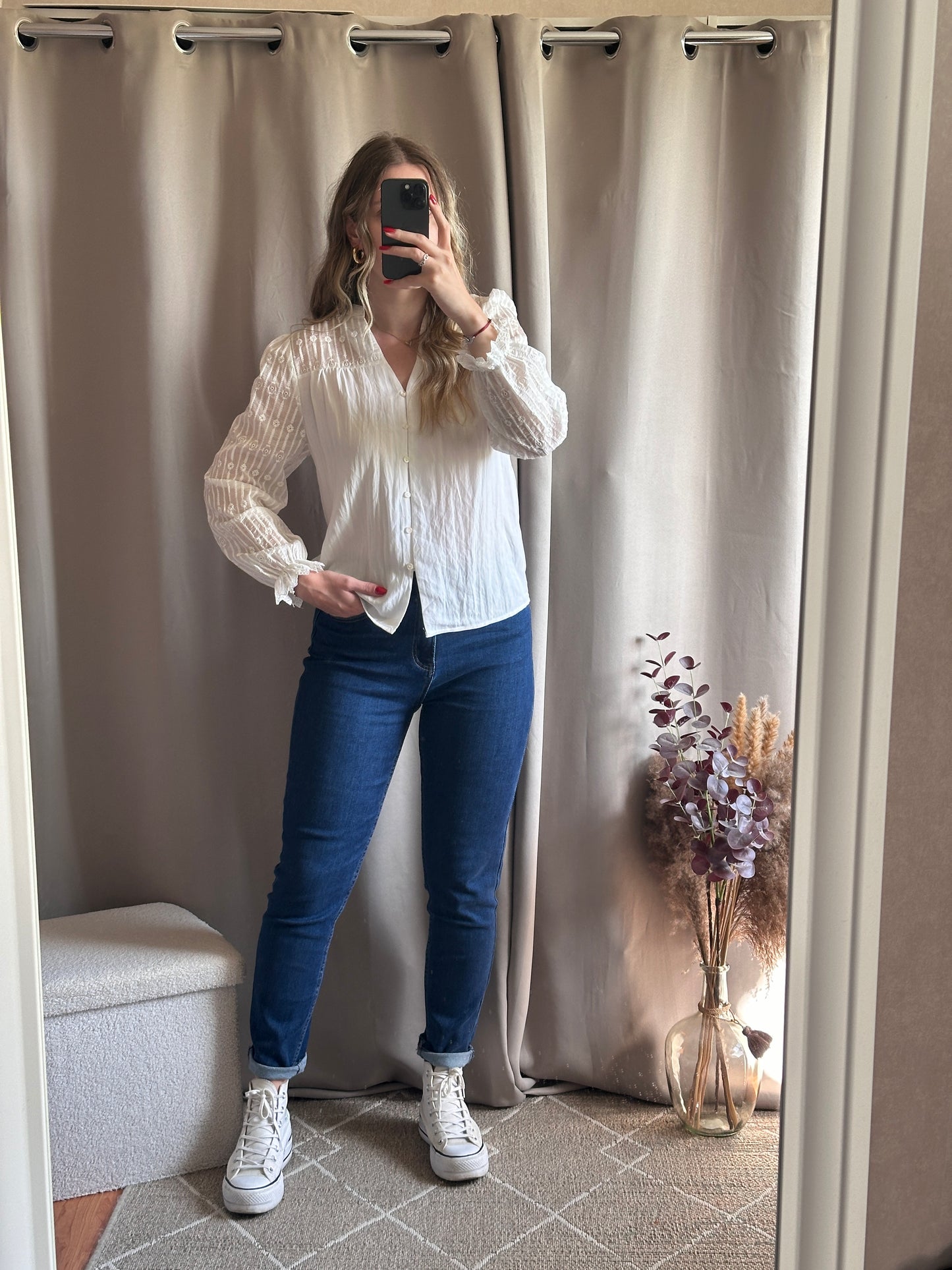 Blouse blanche 100% coton