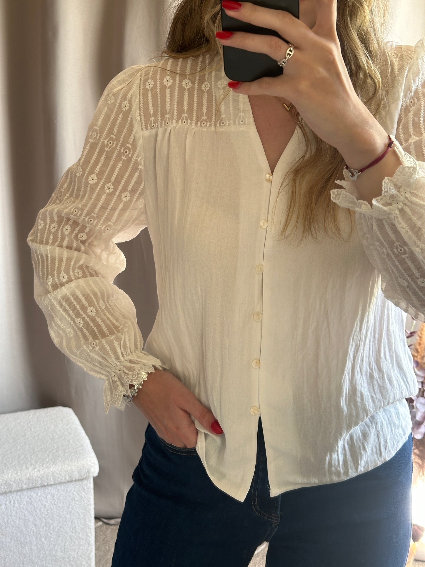 Blouse blanche 100% coton