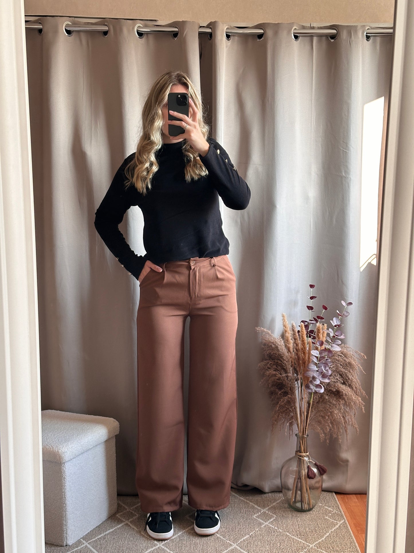 Pull col montant Noir