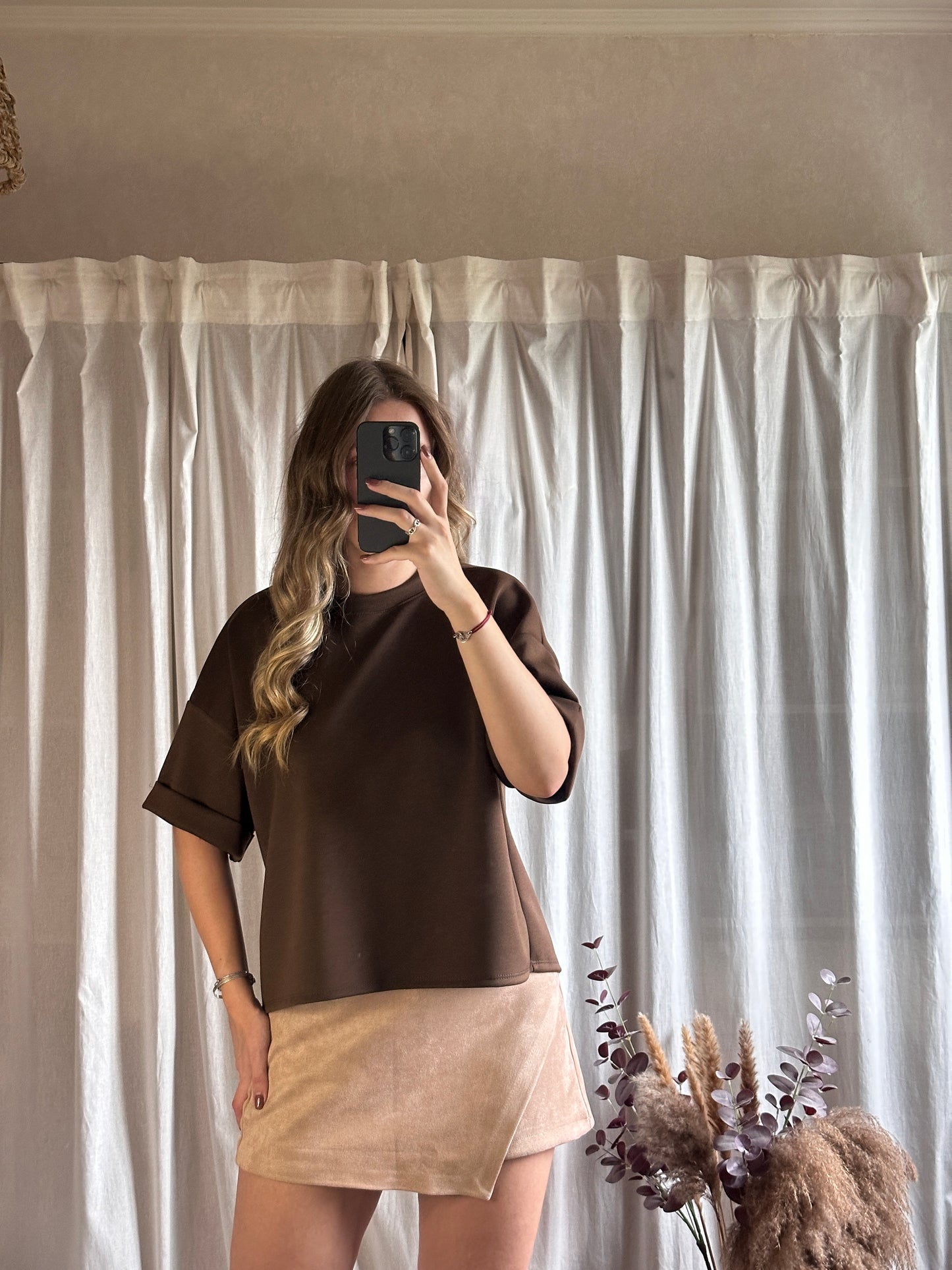 T-shirt oversize chocolat 🇮🇹