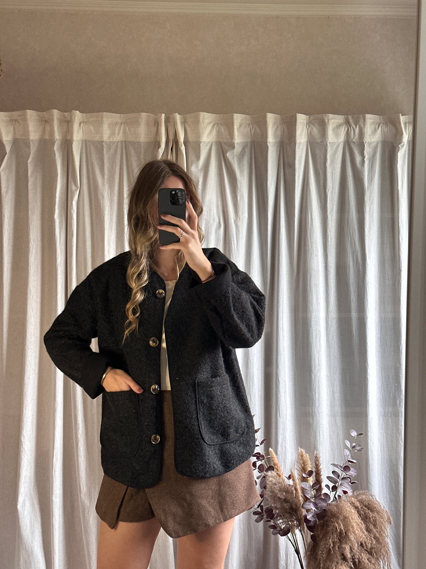 Veste noir à boutons 🇮🇹