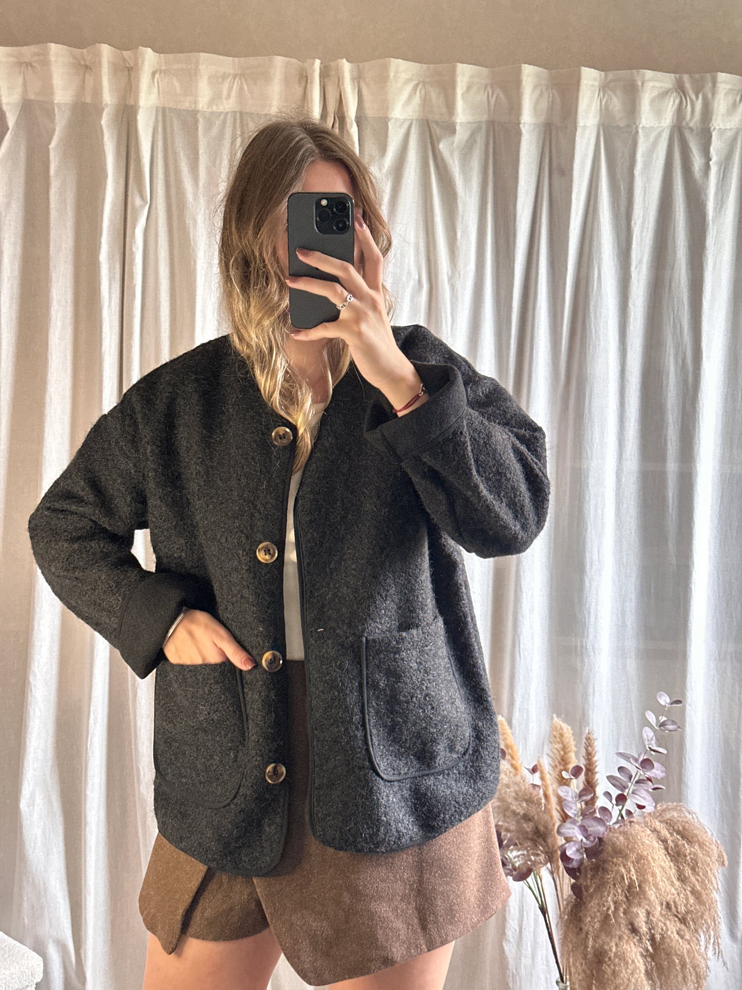 Veste noir à boutons 🇮🇹