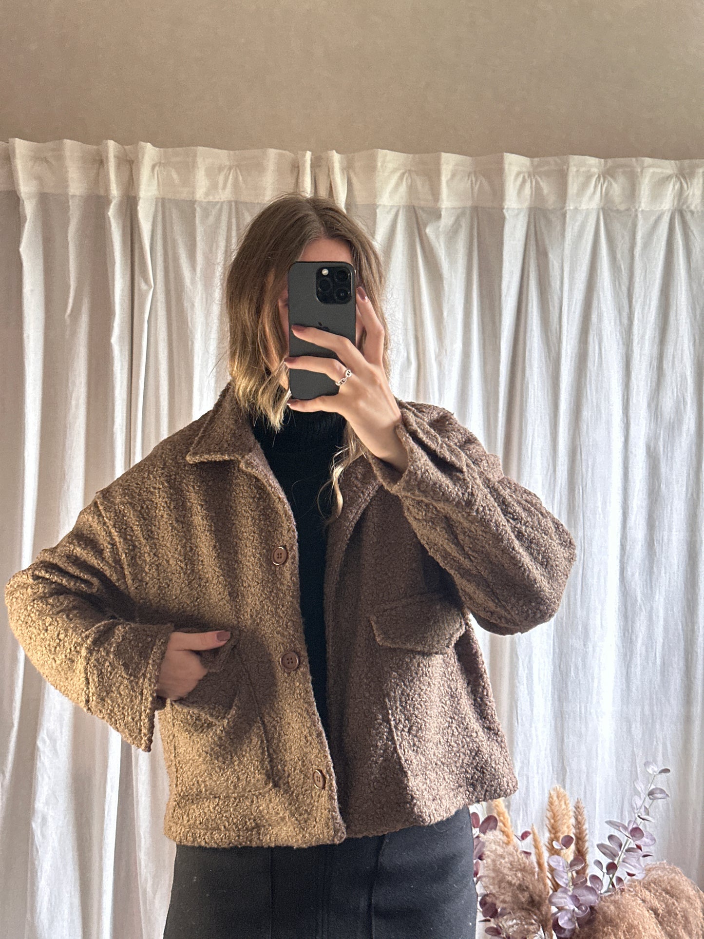 Veste bouclette choco 🇮🇹