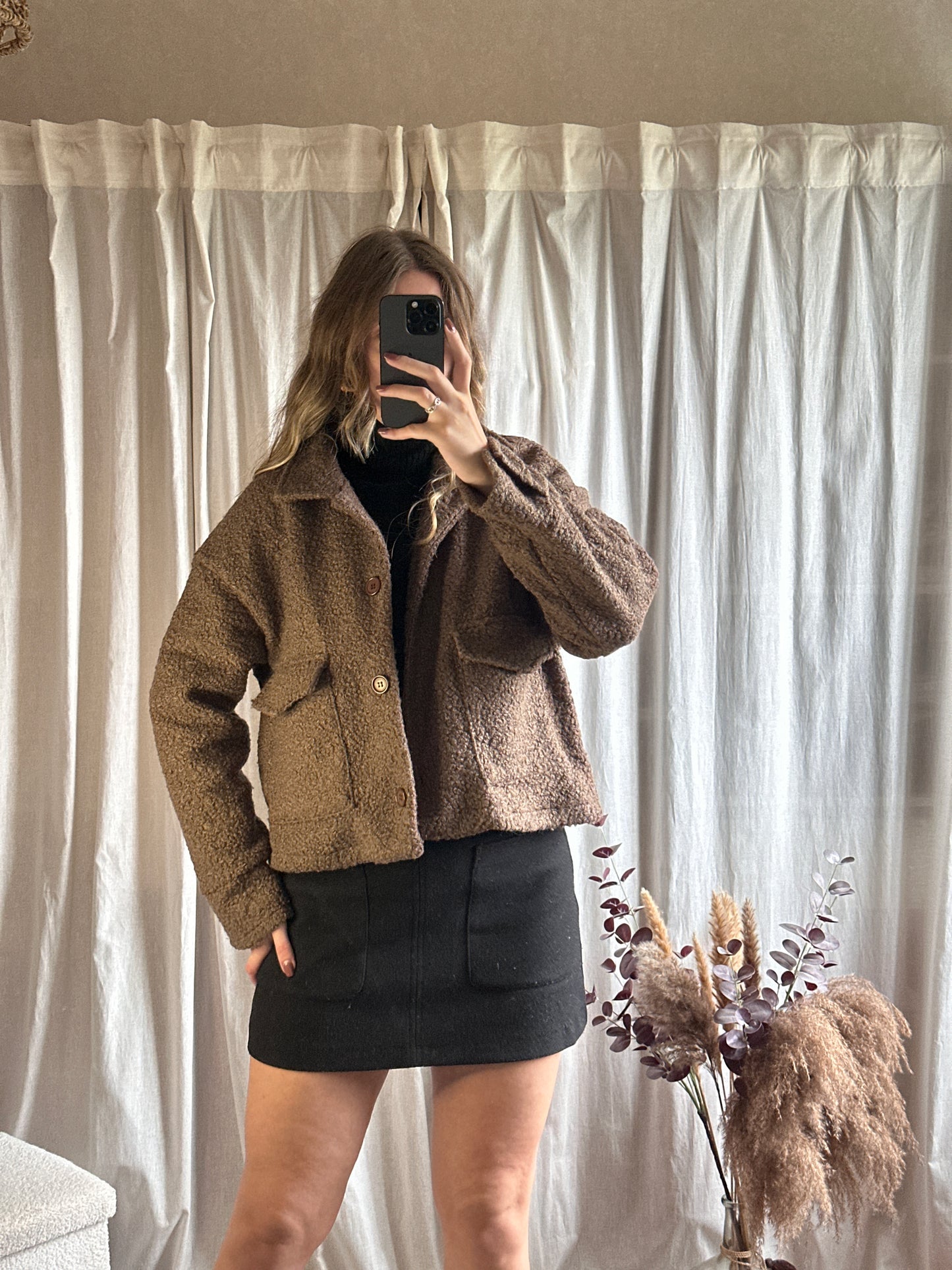 Veste bouclette choco 🇮🇹
