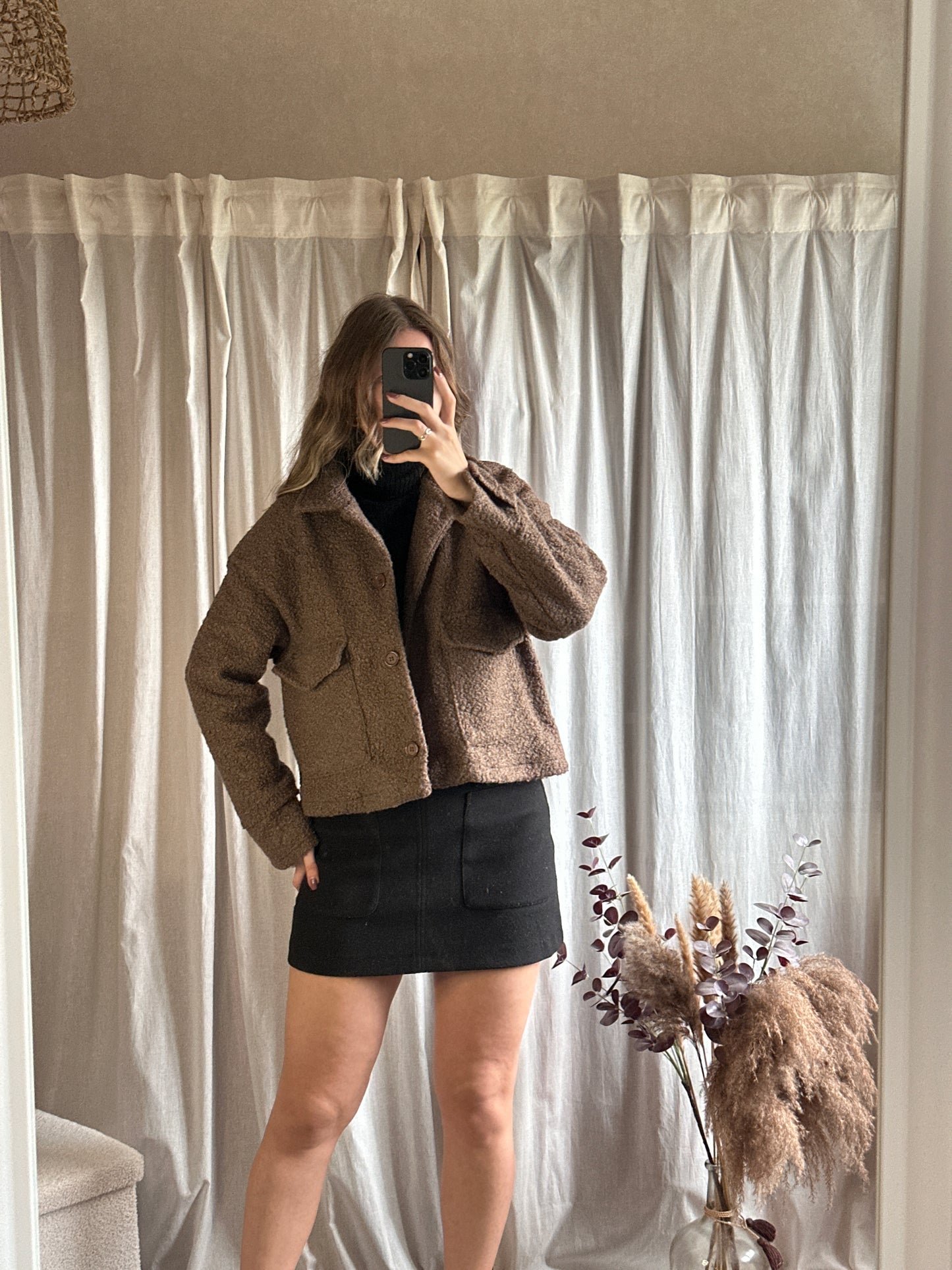 Veste bouclette choco 🇮🇹