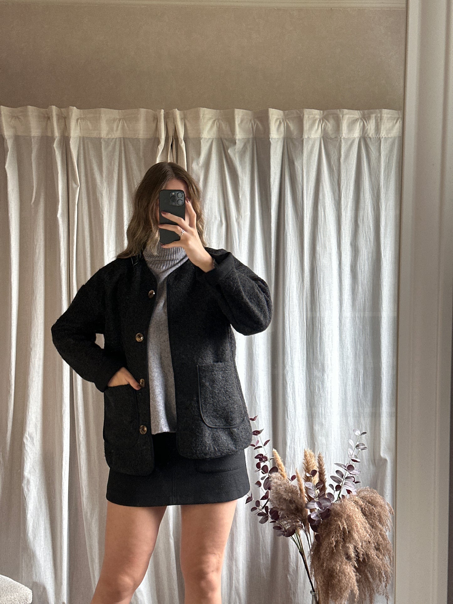 Veste noir à boutons 🇮🇹