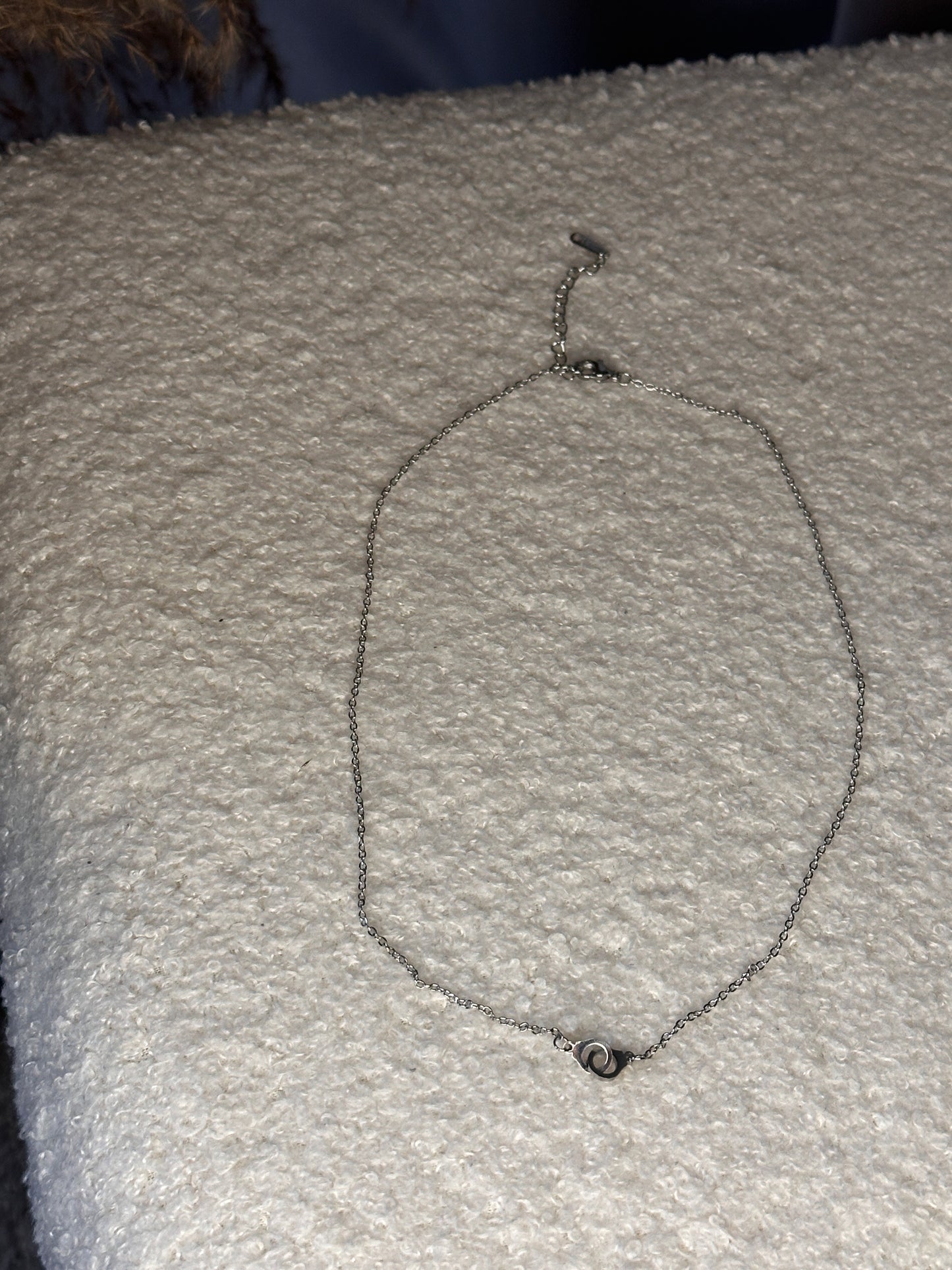 Collier menottes argenté