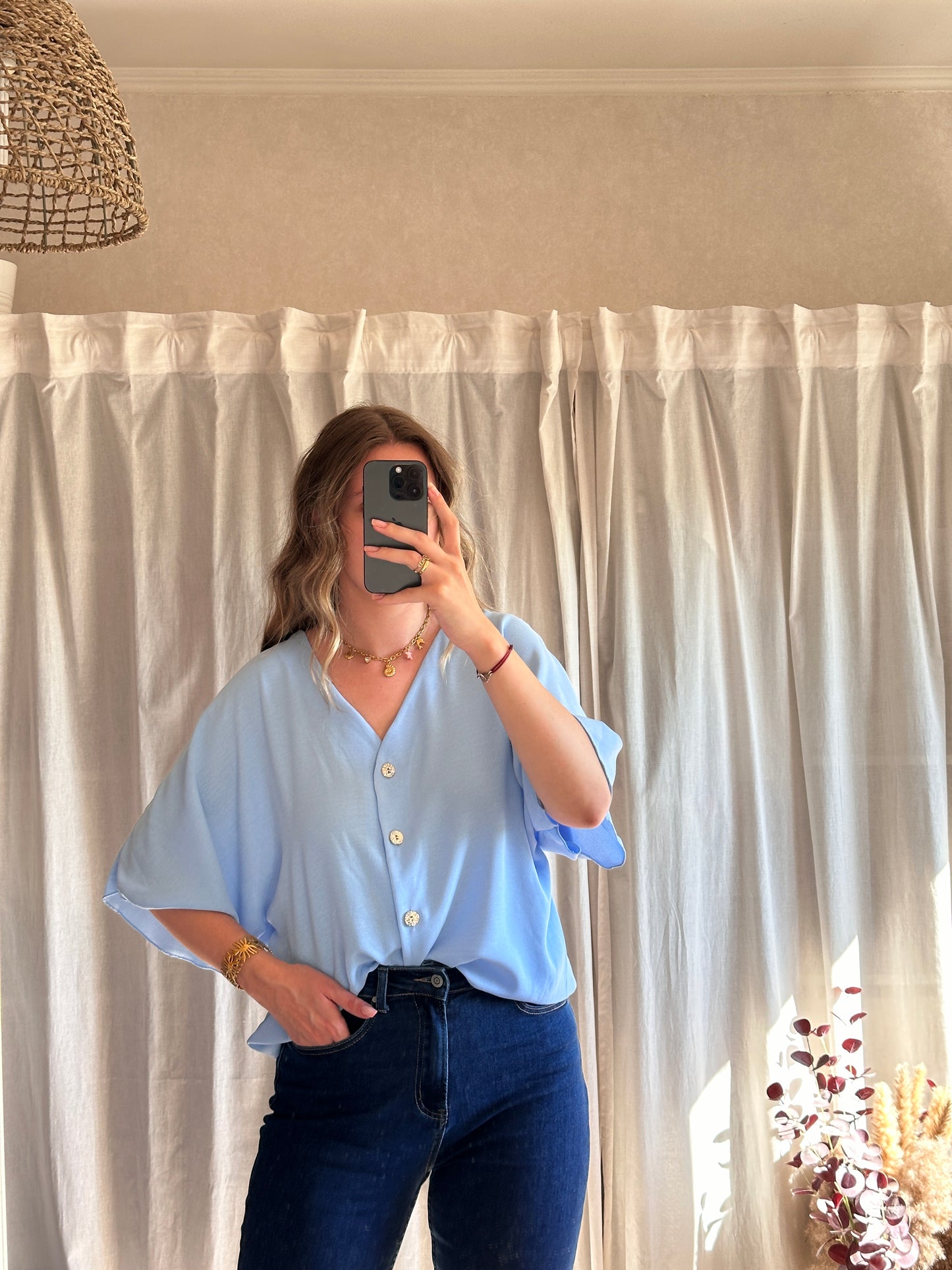 Blouse bleu ciel 🇮🇹