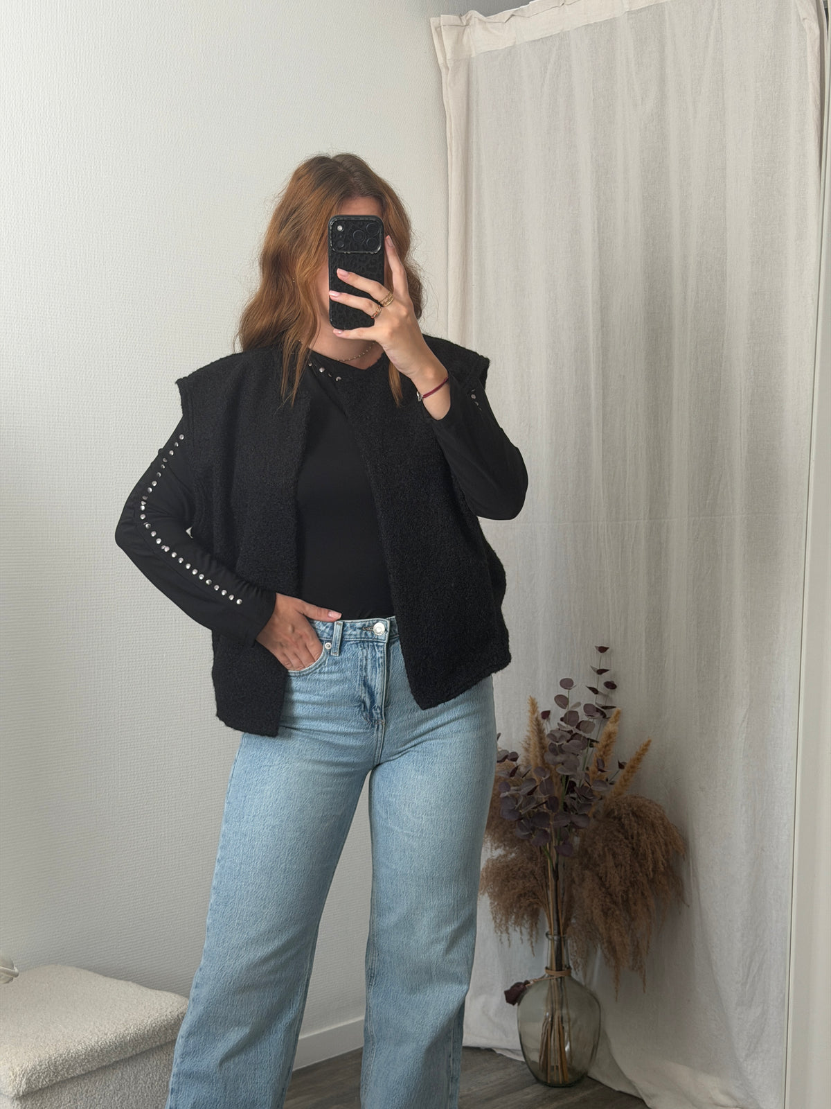 Top noir asymétrique 🇮🇹