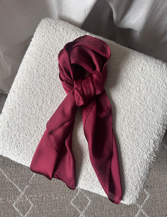 Foulard bordeaux