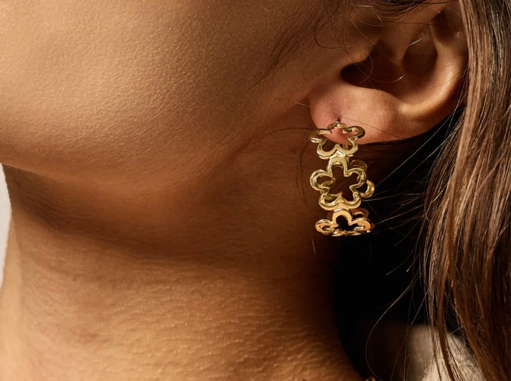Boucles d'oreilles fleurs
