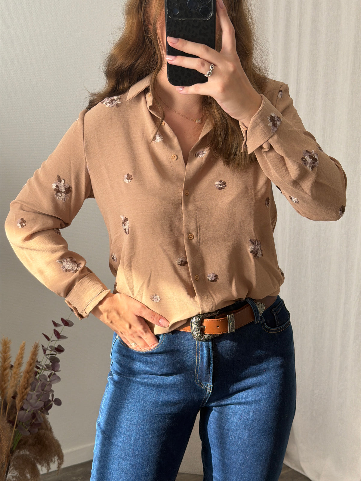 Chemise camel