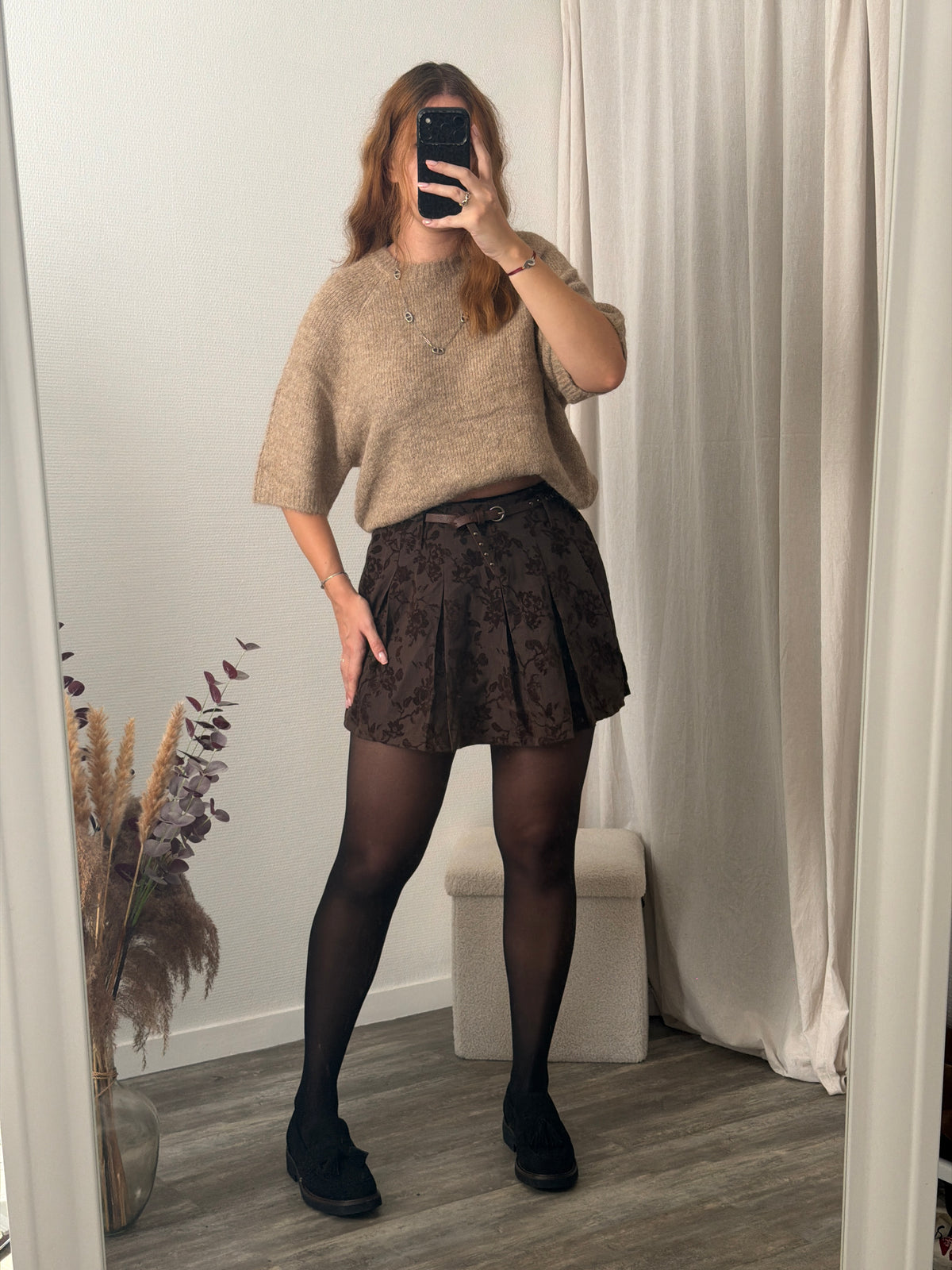 Jupe short choco