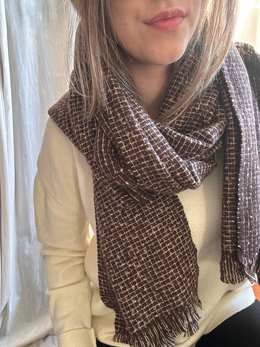 Echarpe douce marron