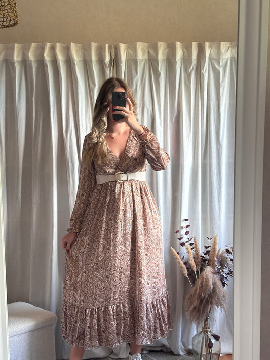Robe longue avec manches