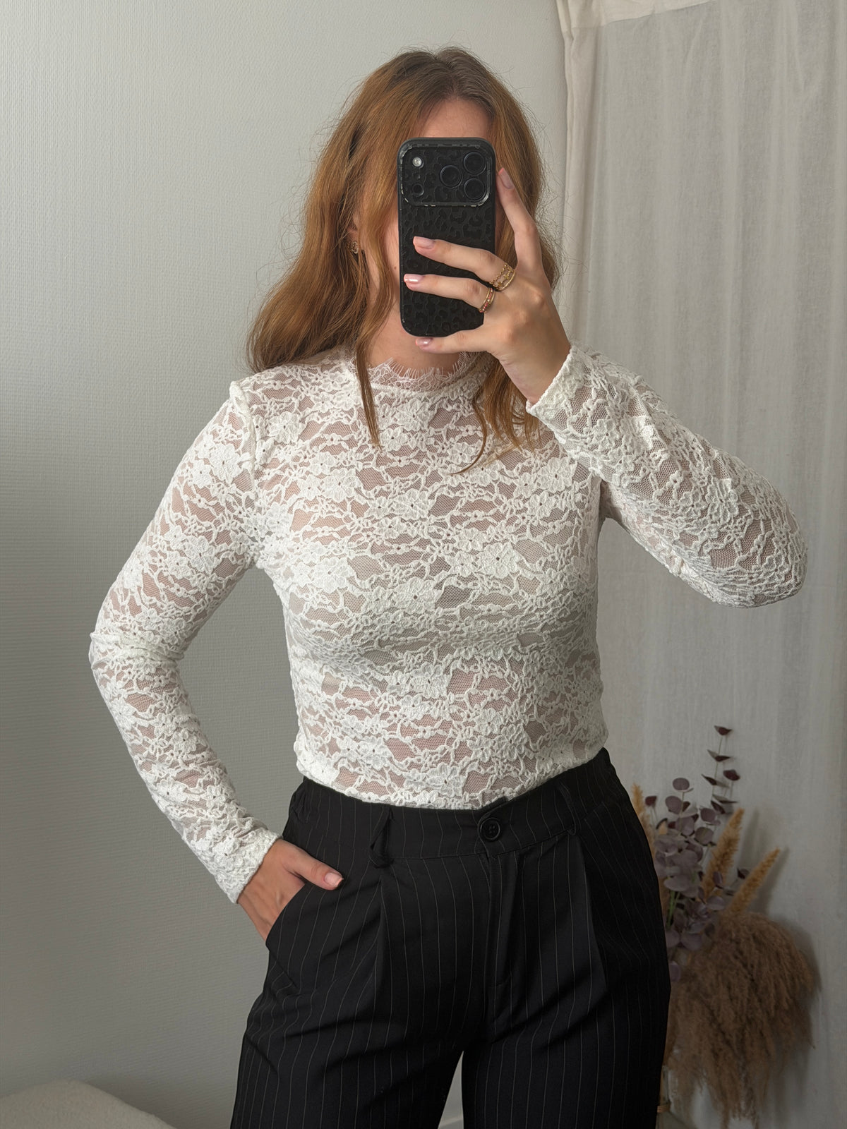 Top en dentelle blanc 🇮🇹
