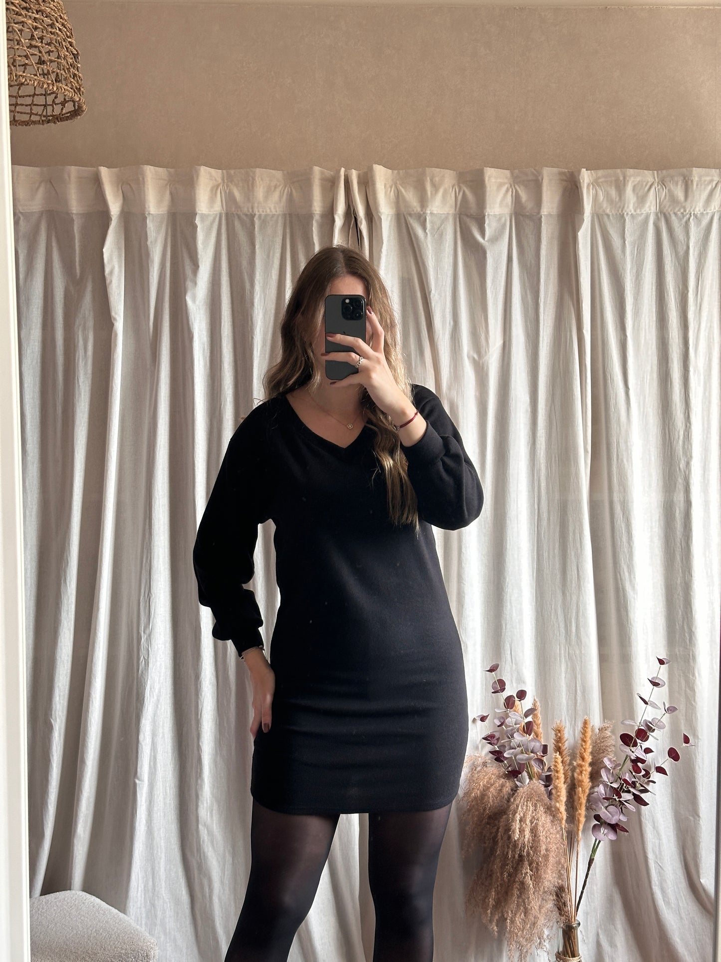 Robe pull noir