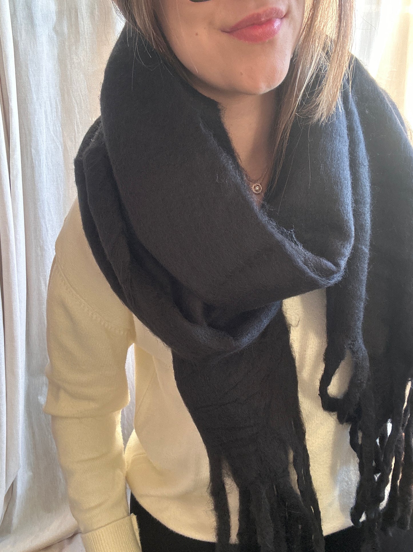Echarpe douce noir