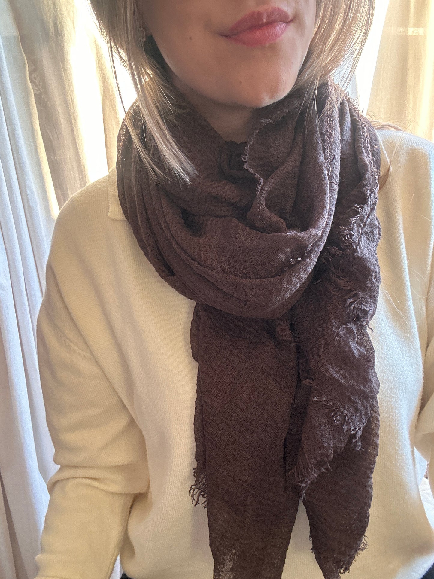 Foulard chocolat