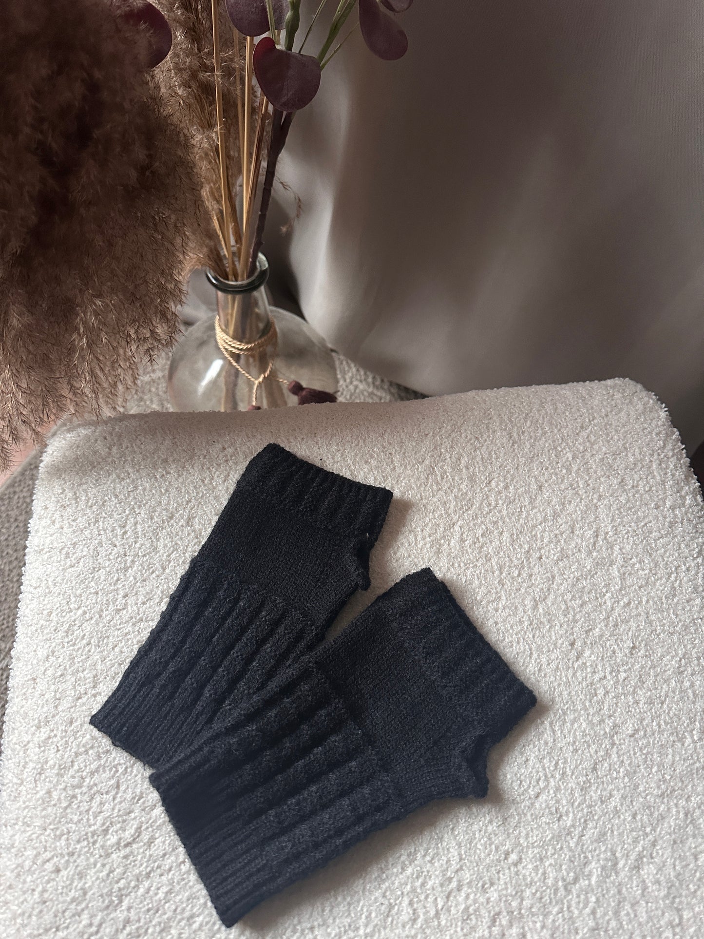 Mitaines courtes en noir