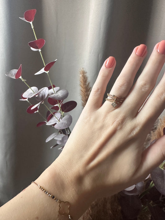 Bague dorée