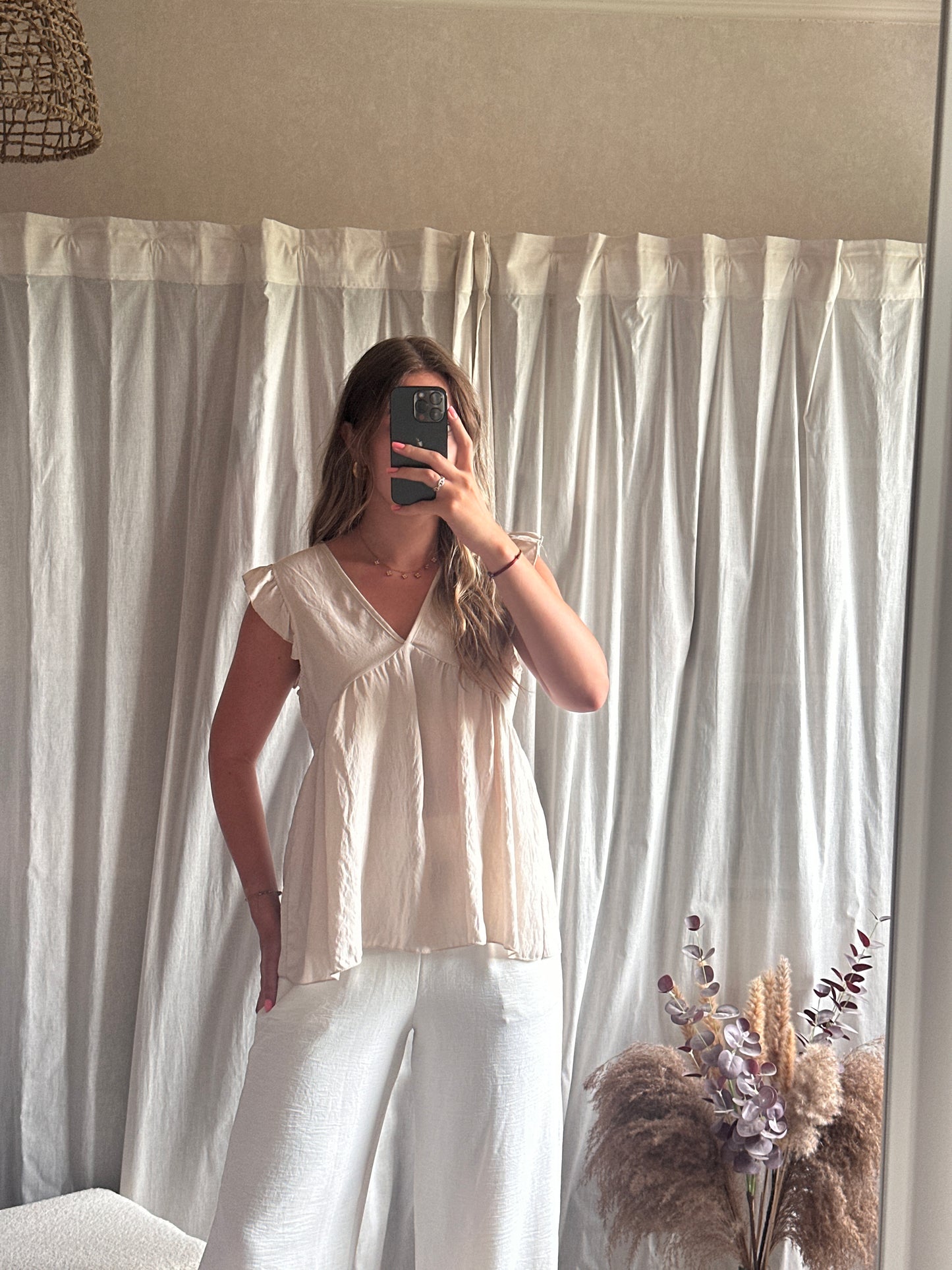 Top col V beige 🇮🇹