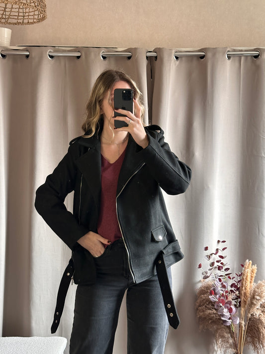 Veste bomber noir
