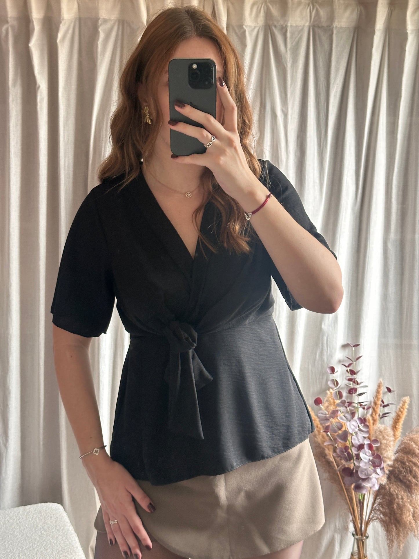 Blouse noeud noir 🇮🇹