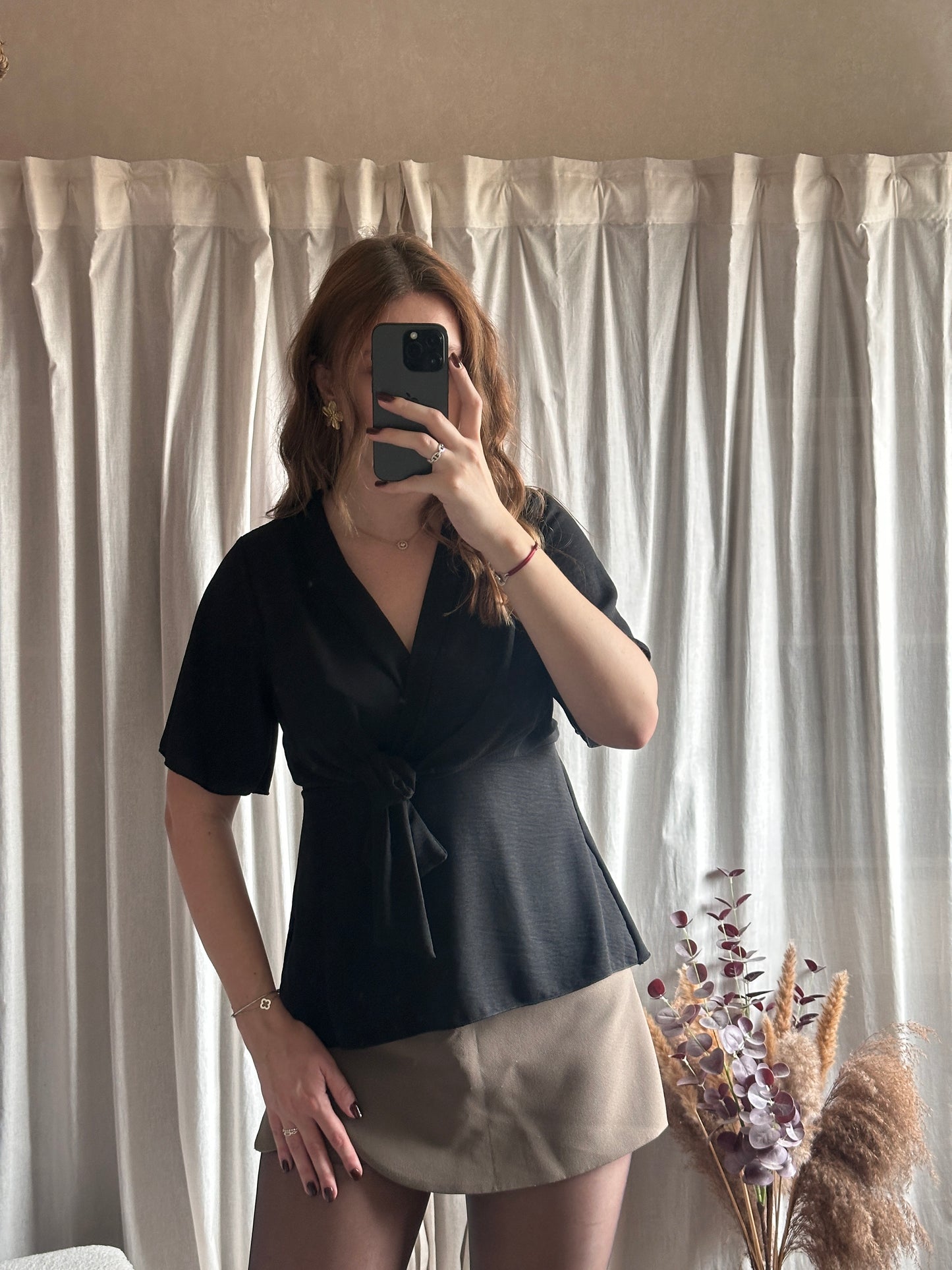Blouse noeud noir 🇮🇹