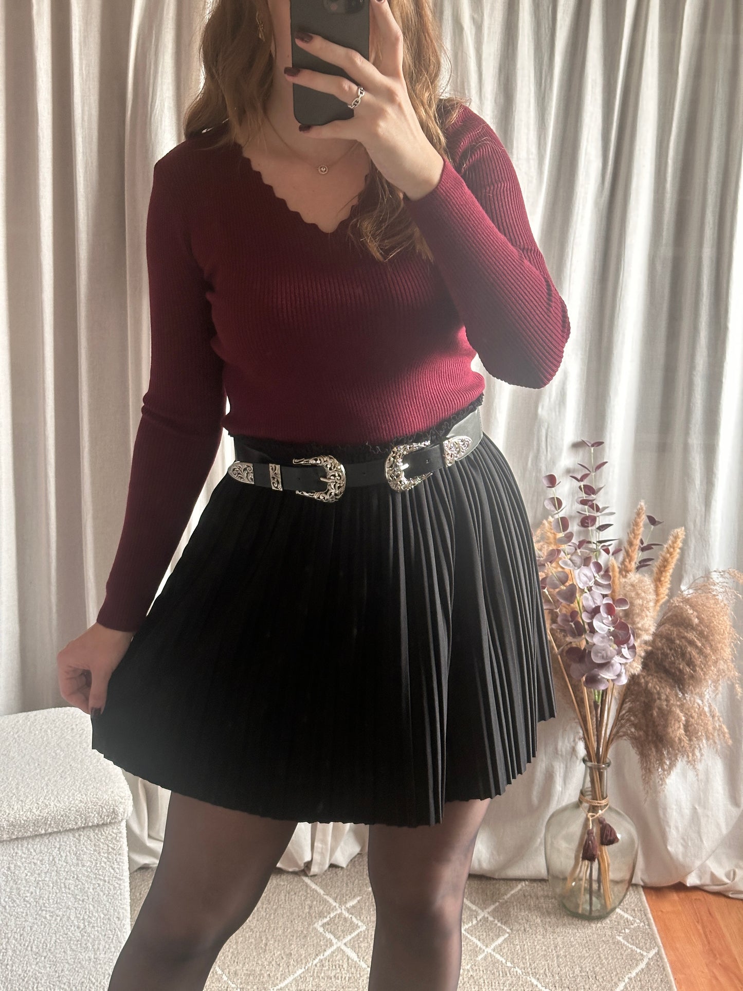Jupe plissée noir 🇮🇹
