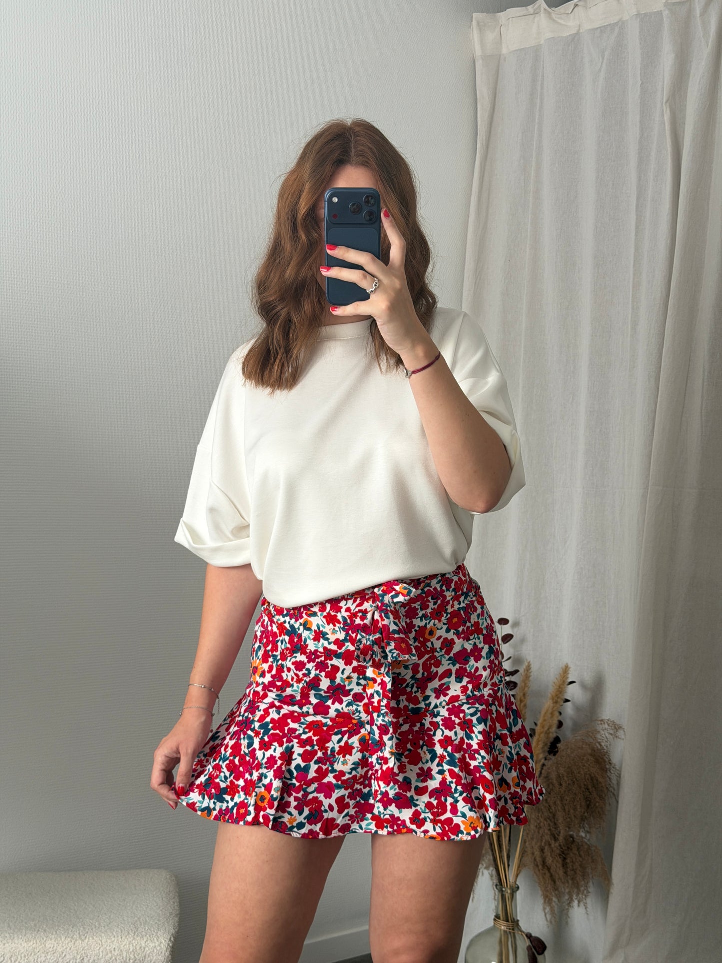 Jupe short fleurie