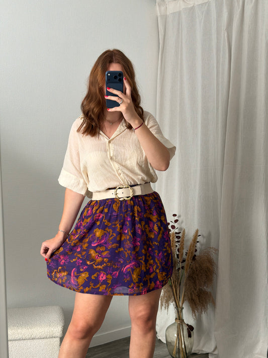 Chemisier beige oversize