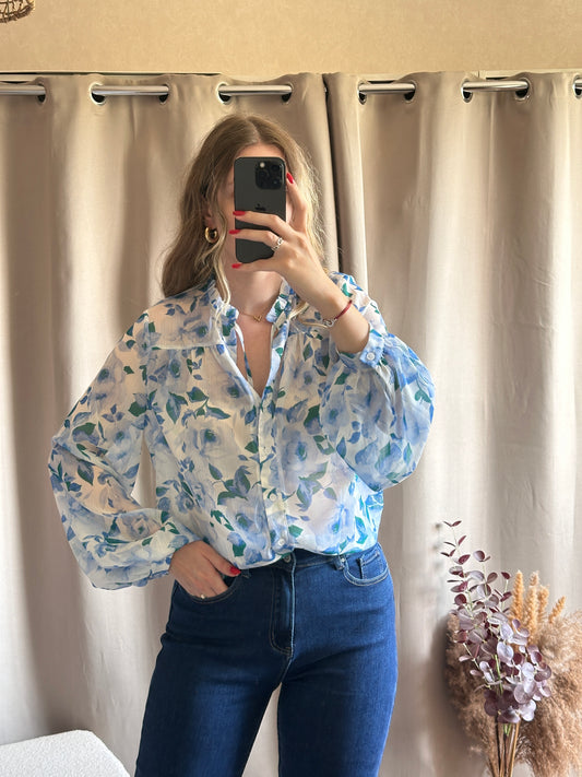 Blouse bleu