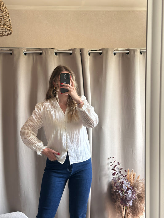 Blouse blanche 100% coton