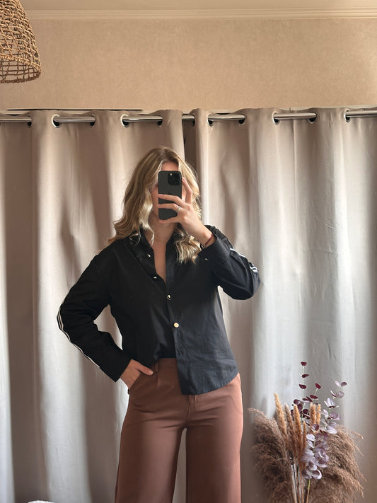 Chemise noir en coton