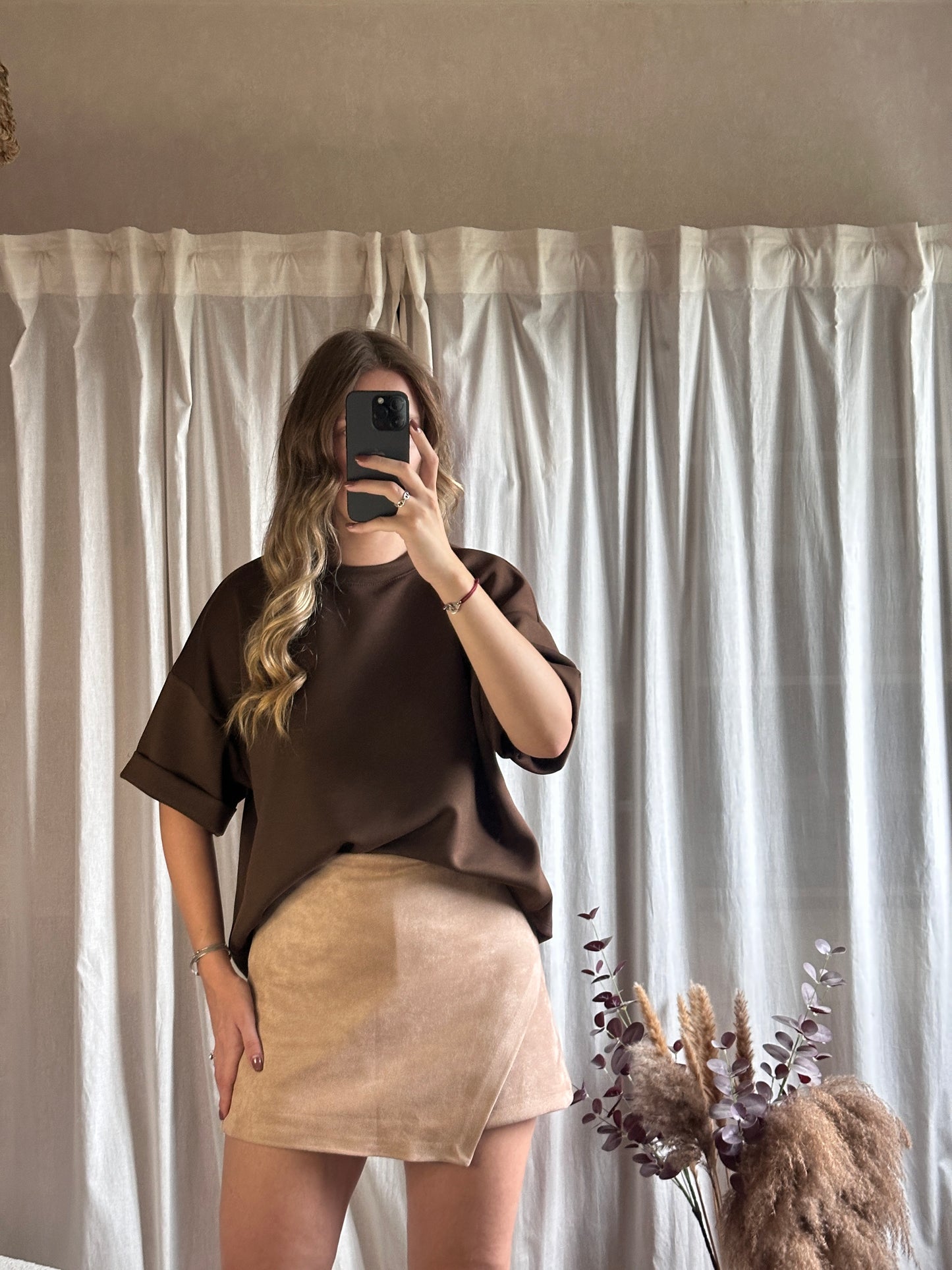 T-shirt oversize chocolat 🇮🇹